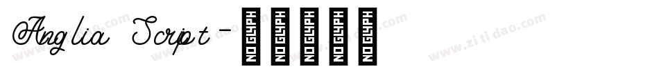 Anglia Script字体转换
